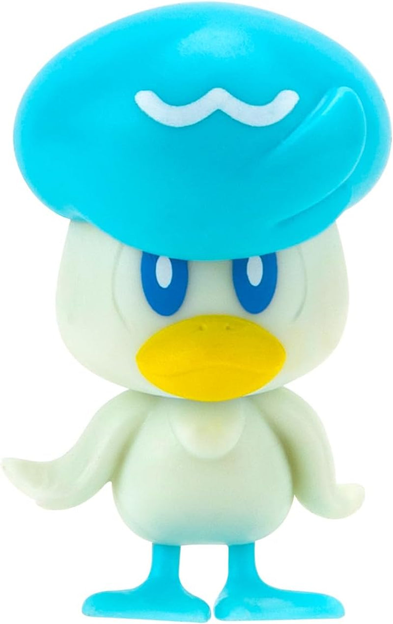 Pokémon PKW3402 - Battle Figure Multipack - pack de 4 avec Pikachu, Croc, Kwaks, Felori, figurines officielles détaillées, 5 cm chacune Figurines Naty Shop