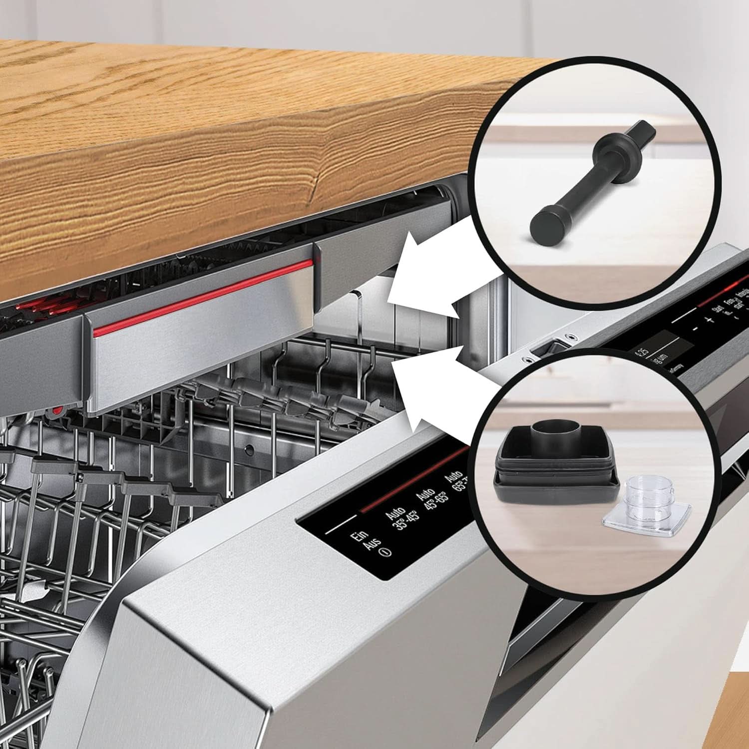 Bosch Batteur sur socle Vitaboost MMBH6P6BDE, 6-Klingen-Edelstahlmesser, 2.5L Tritan-Mixbehälter, Stopfer, 6 Automatikprogramme, Rezeptbuch, Bpa-Frei, Einfache Reinigung, 45 000 U/Min, 1600 W, Schwarz Bucatarie Naty Shop