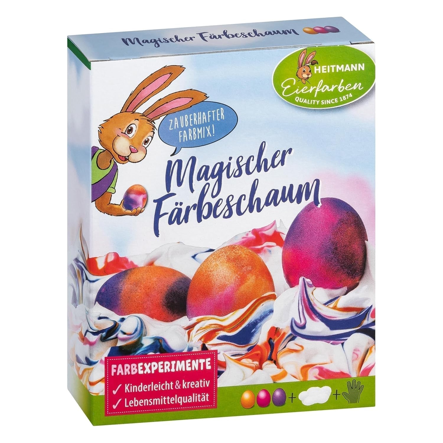 Culori de ou Heitmann - Experimente cu ouă - Spumă de vopsire magică