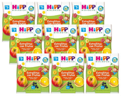 Hipp Bio Für Kinder anneaux croustillants, paquet de 7 (7 x 25 grammes) Mère et Enfant Naty Shop 9 x 30 grammes Étoiles fruitées