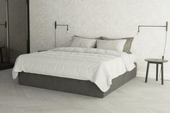 Prestige Italian Bedding Couette d'été en microfibre, blanc, double, 100 % Naty Shop Couettes et couettes