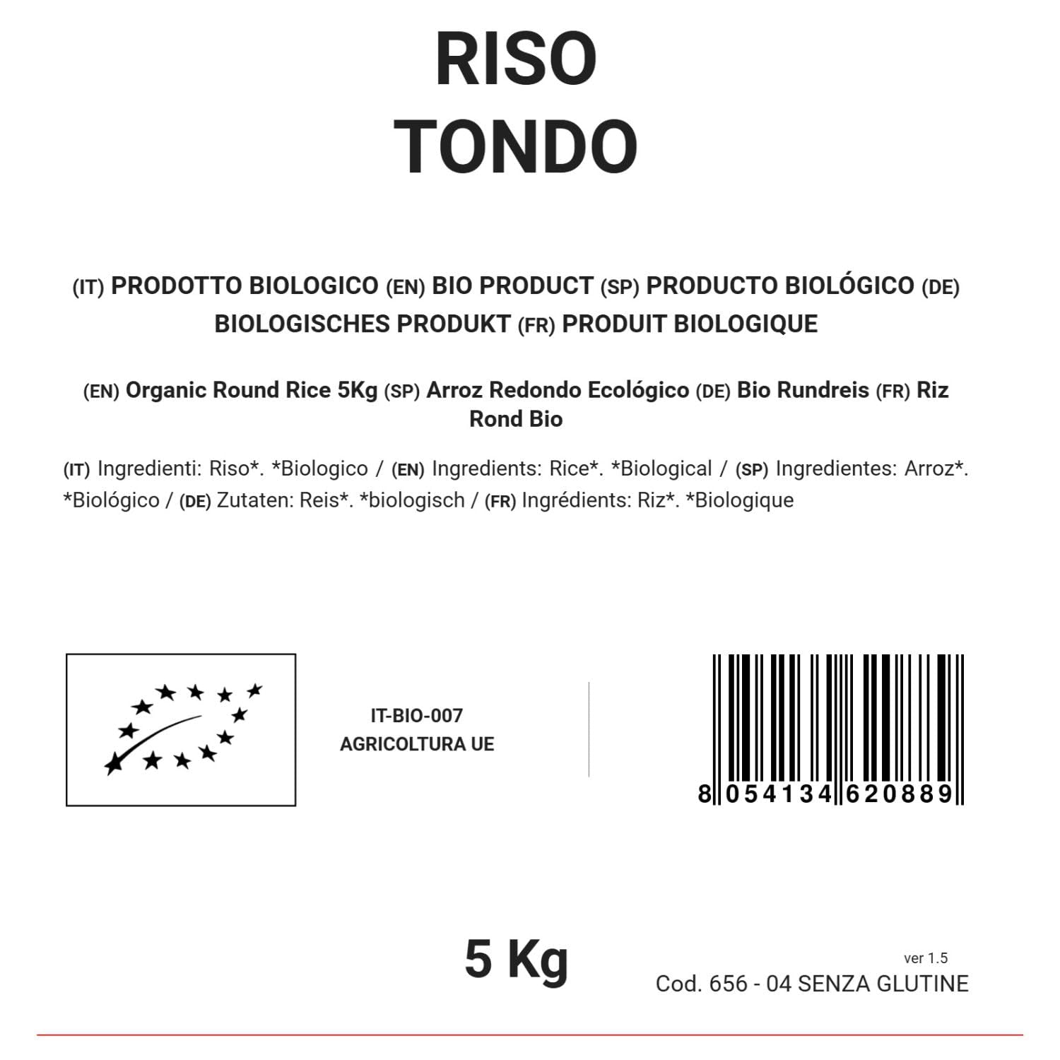 Riz rond bio 5 kg