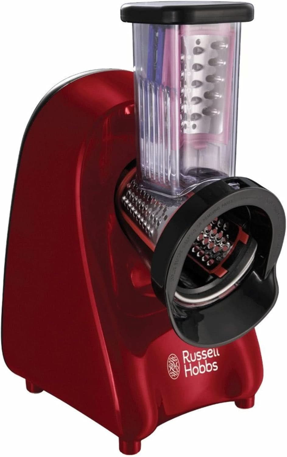 Russell Hobbs Batteur sur socle [1,5 L Glasbehälter] Desire Rot (Moteur Starker 0,9 PS, Fonction Impulsion/Ice-Crush, Edelstahlmesser, Mélangeur sans BPA, Elektrischer Zerkleinerer, Smoothie-Maker) 24720-56 Mother and Child Naty Shop Schnitzelwerk