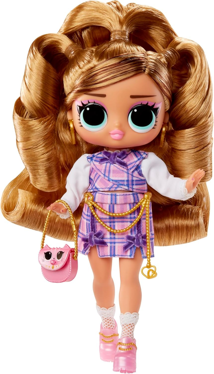 Mdr Surprise ! Tweens Core Doll - Fancy Girl - Comprend 1 poupée mannequin avec tenue et accessoires, 4 objets de collection, Rose
