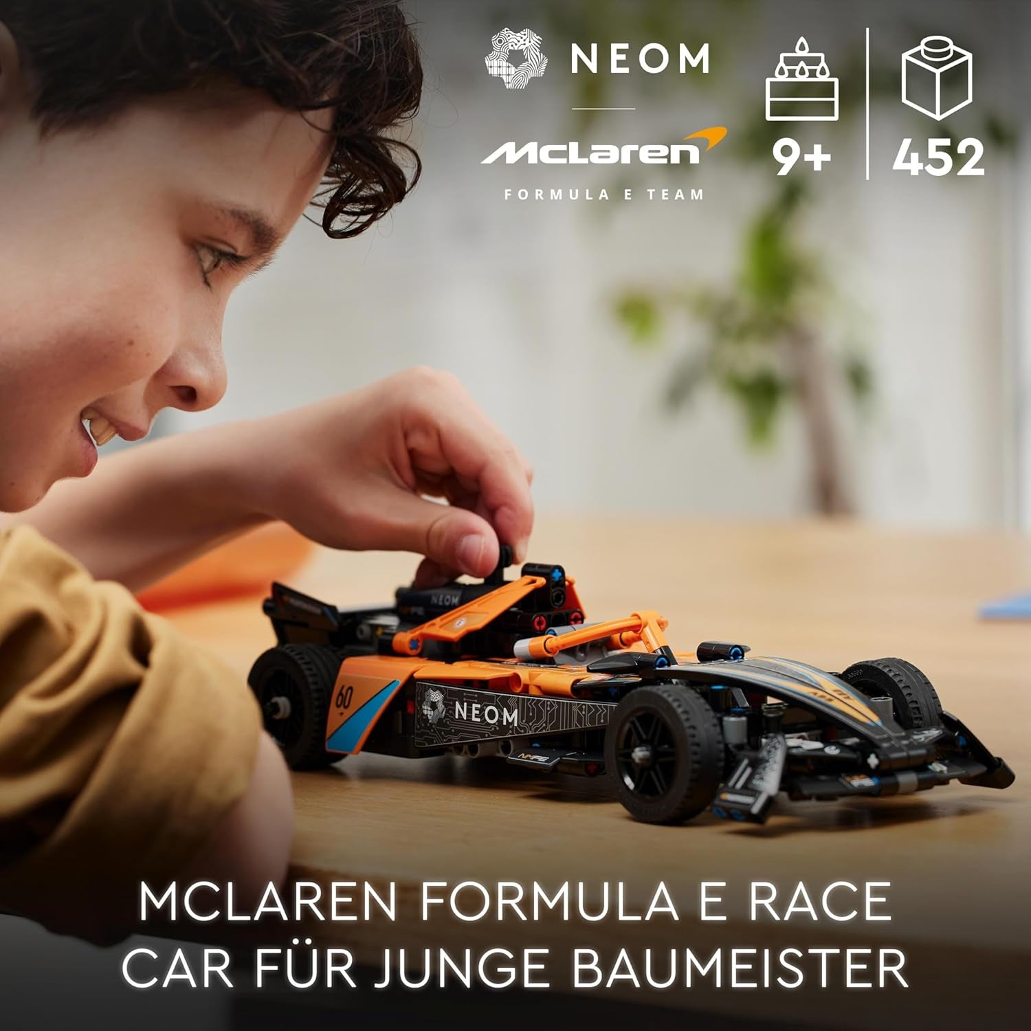 LEGO Technic NEOM Mclaren Formula E Racing Car, jouet de voiture de course pour garçons et filles de 9 ans, kit de modèle de voiture, décoration de chambre d'enfant, idée cadeau d'anniversaire 42169 Ensembles de construction Beuche den LEGO-Store