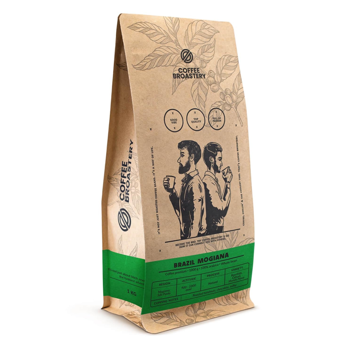 Coffret de café en grains 3x1kg 3000g | Brésil Mogiana | Café brésilien | Café spécial | Fraîchement frit | Torréfacteur artisanal