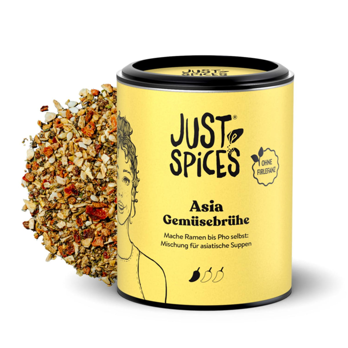 Just Spices Asia Brühe Brühe I Würze asiatische Suppen zu Hause self I Gewürzdose, 65 g