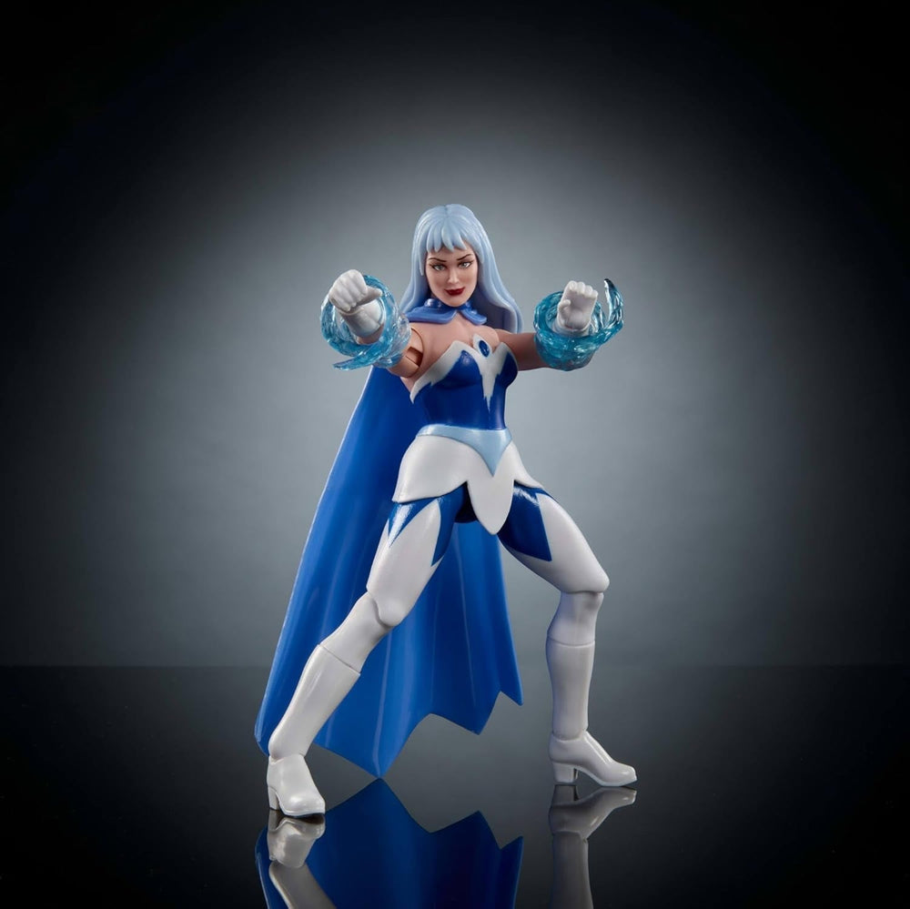 Figurine d'action Cartoon Collection Masters of the Universe Origins Frosta, d'environ 14 cm de haut, de la série télévisée des années 1980, princesse du pouvoir avec force de glace, design détaillé et cape, JBM87 Figurines Naty Shop