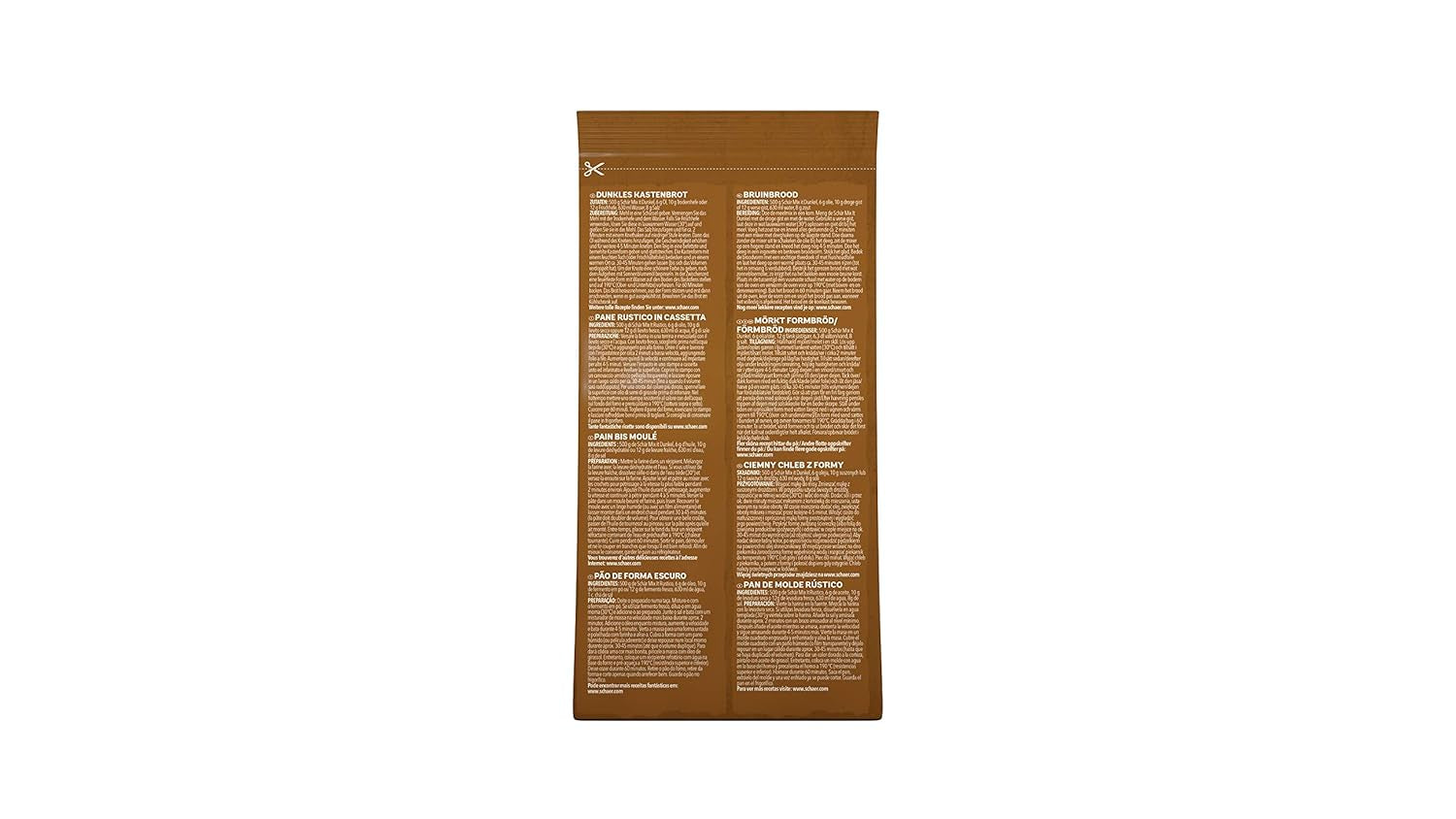 Mix It Dunkel Backmischung Glutenfrei 1Kg, 10Er Pack Mélange pour la pâtisserie et la cuisine Naty Shop