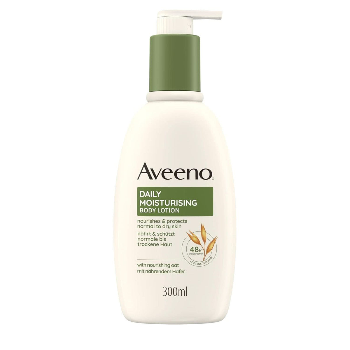 Lotion corporelle hydratante quotidienne Aveeno, 300 ml Cosmétiques et beauté Naty Shop Pour peaux sensibles très sèches
