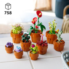 Mini plantes LEGO Icons, 9 fleurs artificielles à construire, ensemble de collection botanique pour adultes avec pot en terre cuite à construire, décoration d'intérieur, cadeau pour femmes et hommes 10329 Ensembles de construction Besuche den LEGO-Store