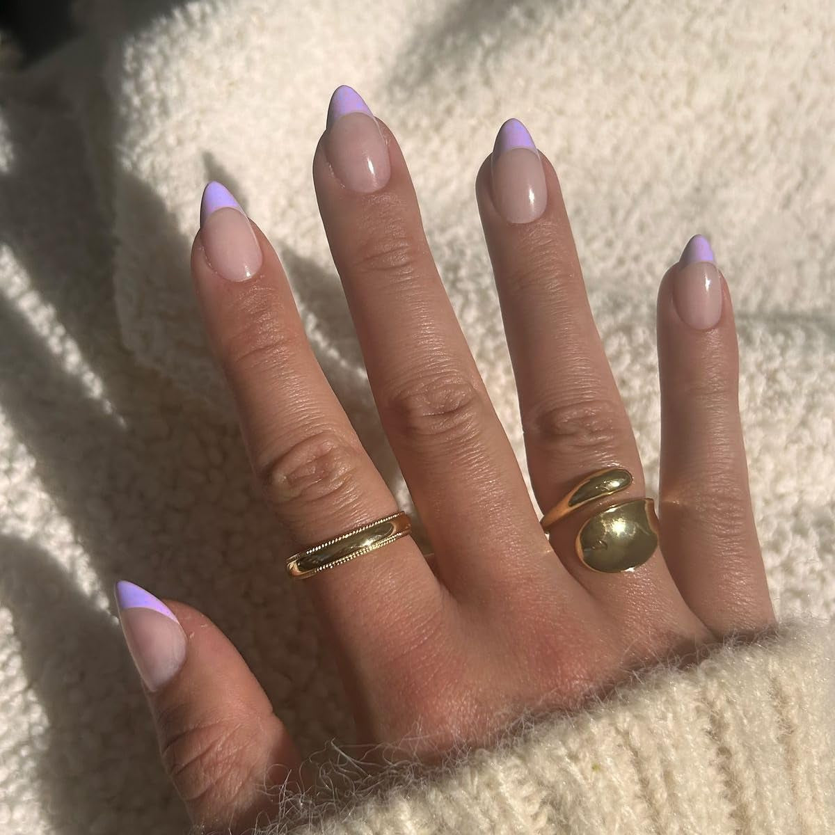 Longs conseils français colle à paillettes d'or sur les ongles longs carrés paillettes pointe française faux ongles ensemble ongles artificiels carrés pour les femmes 24 pièces