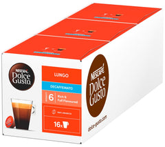 NESCAFÉ DOLCE GUSTO Lungo Decaffeinato Capsules de café paquet de 3 (3 x 16 capsules)