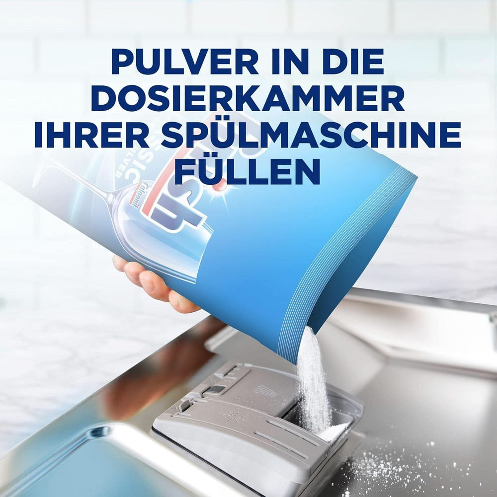 Détergent en poudre Finish Classic - Détergent pour lave-vaisselle sans phosphate - 6,5 kg Grand paquet (5 x 1,3 kg) Naty Shop Détergents de cuisine