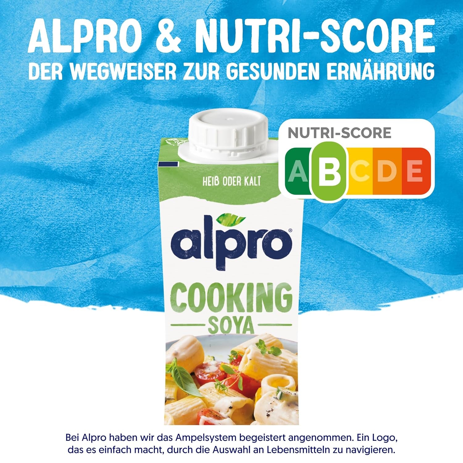 Alpro Cooking Soya – Vegan Kochcreme aus Soya au goût neutre pour plats chauds et froids – 15 x 250 ml