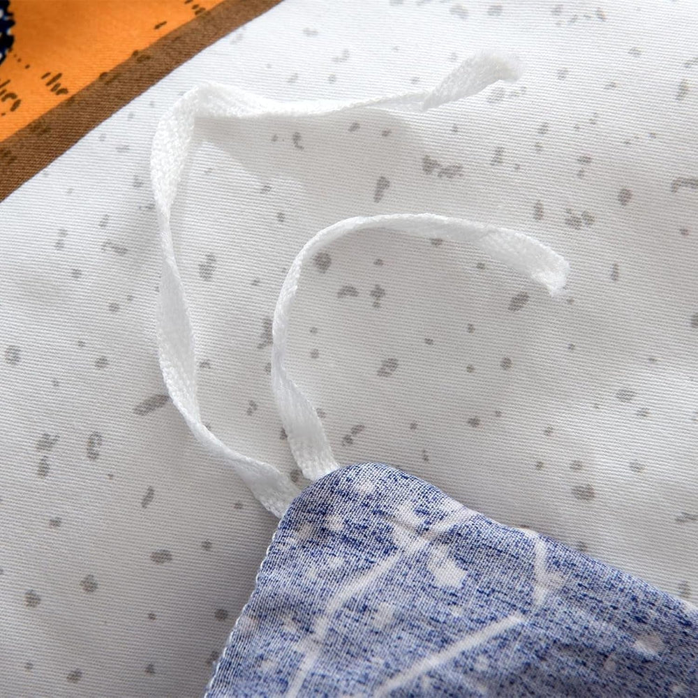 Linge de lit enfant, fusées et planètes, design réversible, linge de lit en coton - enfant Naty Shop