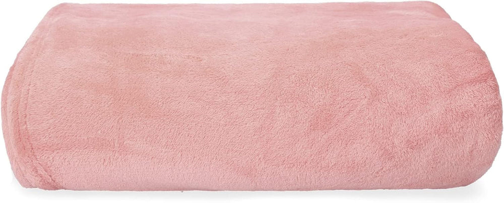HOMLA Couverture polaire rouge moelleuse et chaude - pour canapé et lit Couverture confortable Couverture de canapé Couverture de salon - facile d'entretien 150 X 200 cm Rose Lits et couvertures Besuche den HOMLA-Store