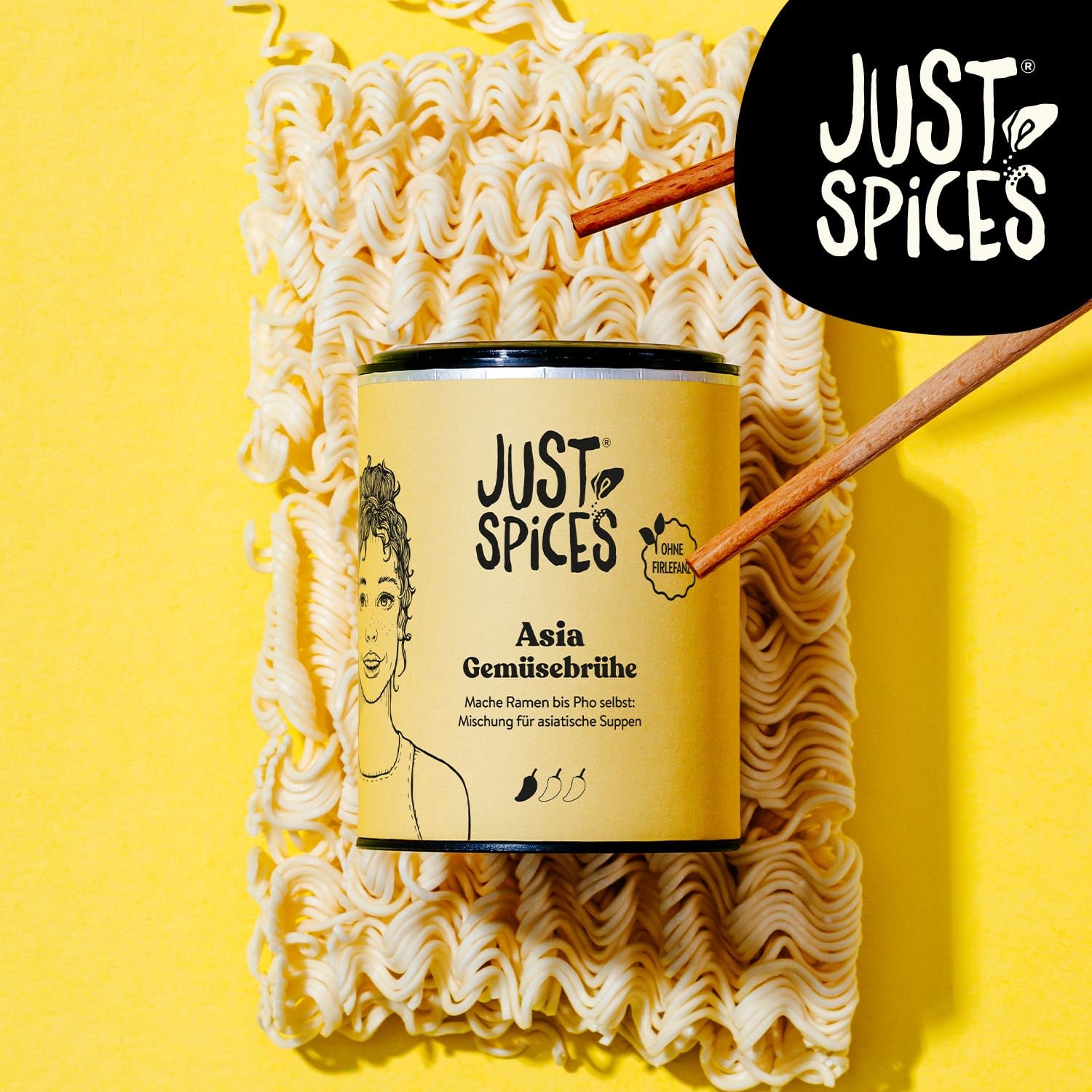 Just Spices Asia Brühe Brühe I Würze asiatische Suppen zu Hause self I Gewürzdose, 65 g