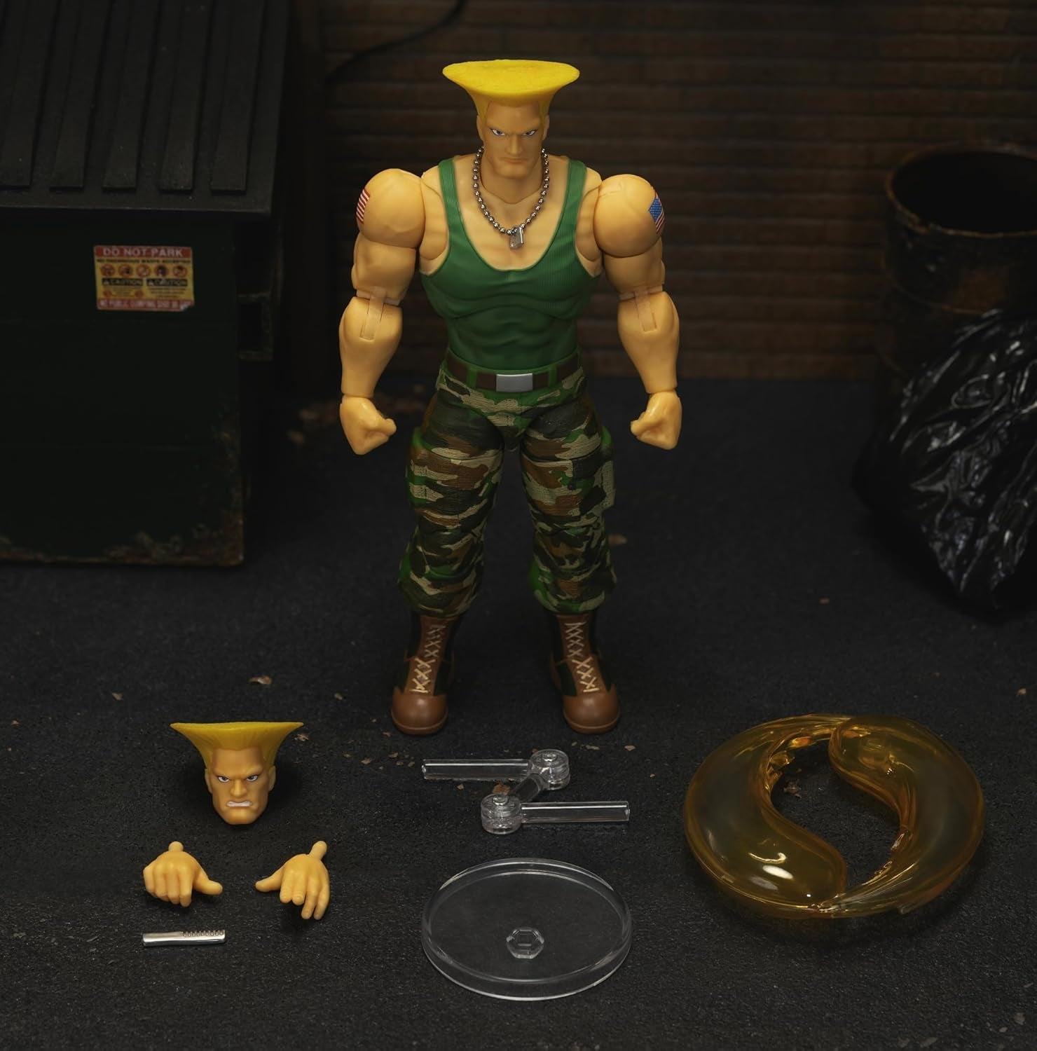 Jada Toys Street Fighter Figure Guile (15 cm) - Street Fighter 2 : The Final Challengers Figurine mobile à collectionner avec tête, mains et accessoires alternatifs, à partir de 13 ans Figurines Naty Shop