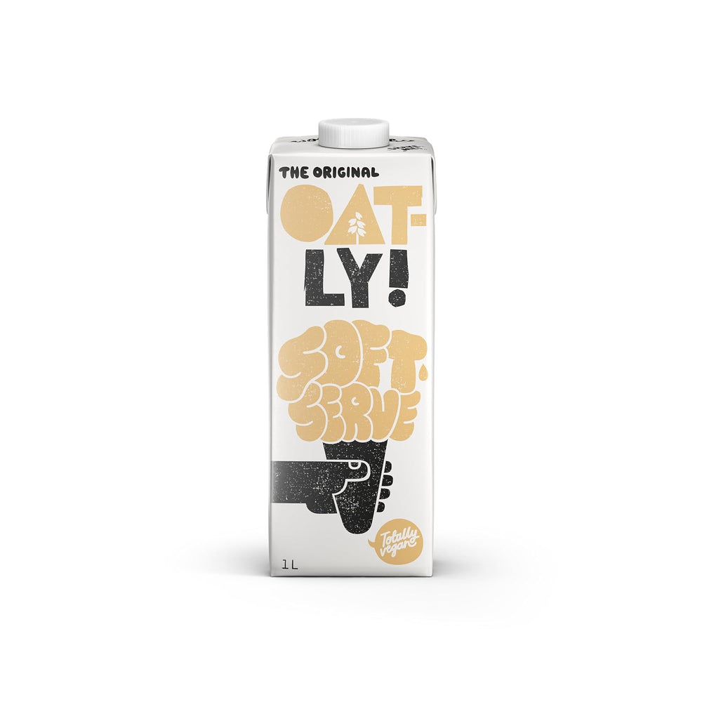 Oatly Soft Serve Mix pour la production de glace molle à base de plantes dans la machine à glace 1L, (6er-Pack)