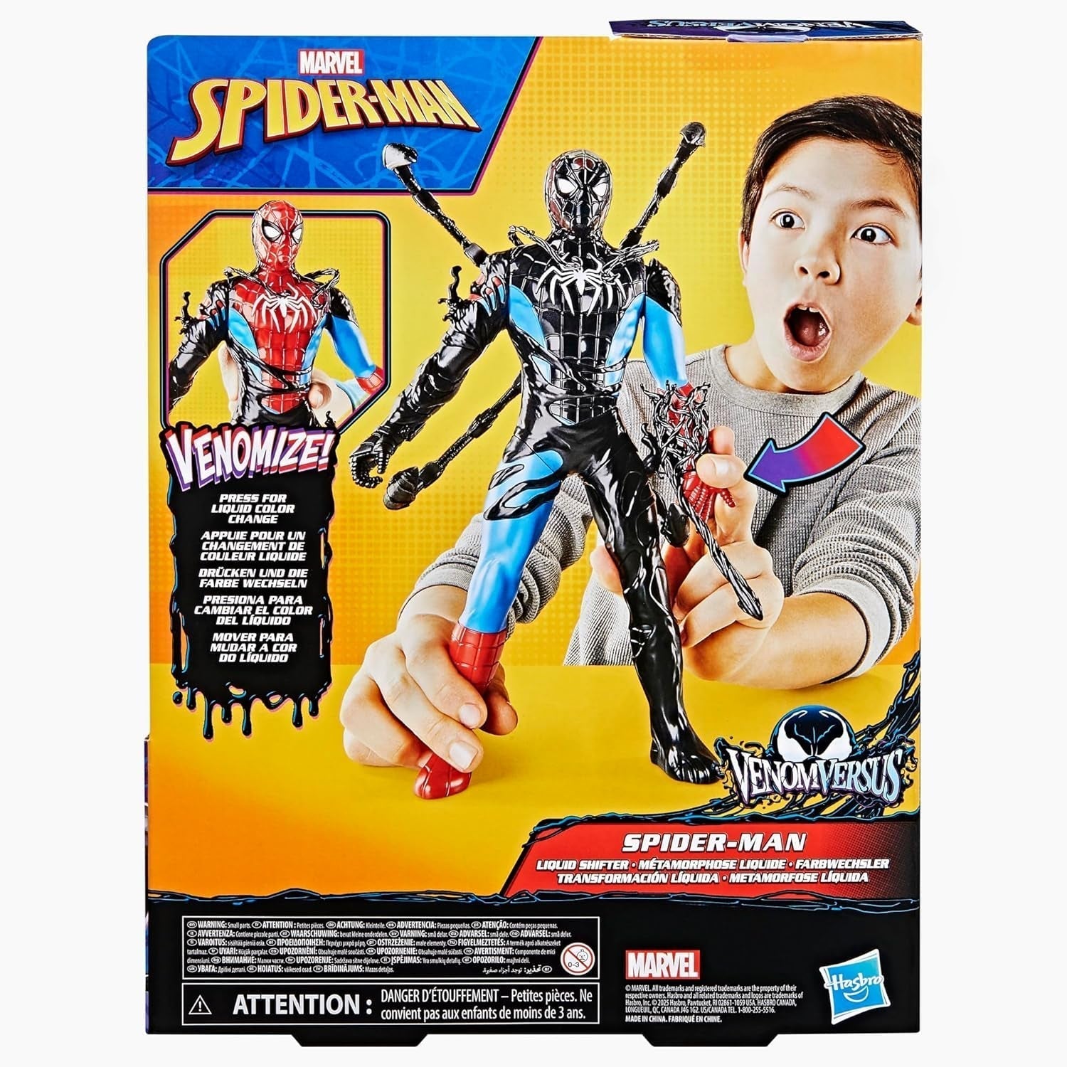 Marvel Spider-Man Venomversus Spider-Man Color Changer Figurine avec Accessoires Figurines Naty Shop
