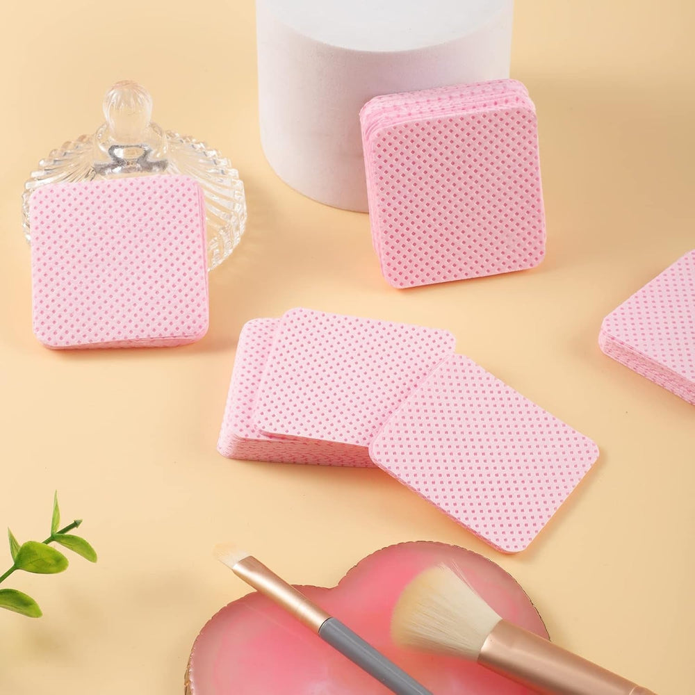 300 pcs Nagellackentferner Pads, Fusselfreie Nägel Wattepads Für Nägel Nagellackentferner Lint Free Nail Wipes Cleaner Gelnägel - Rose