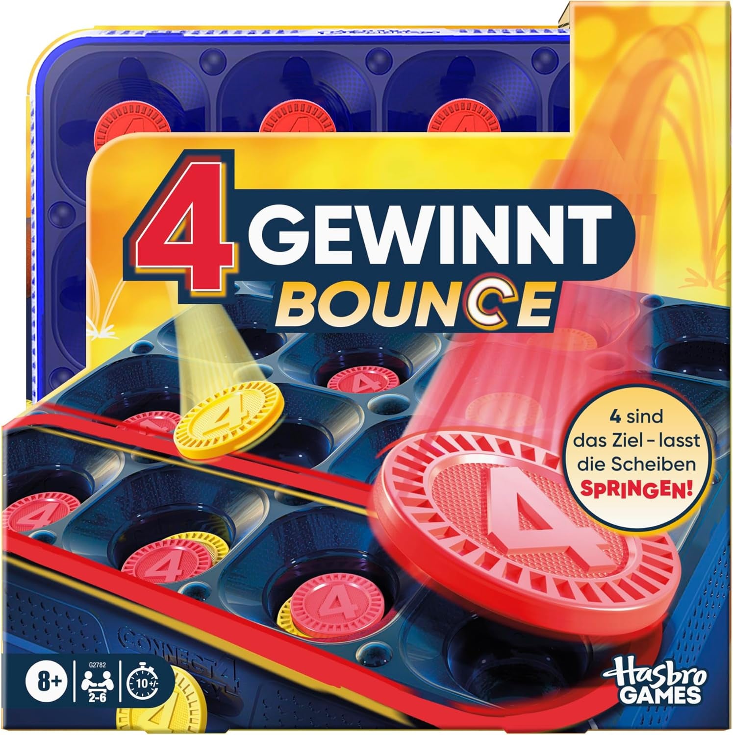 Jeu de stratégie Connect Four, jeu de société à 2 joueurs, plaisir sans fin avec les amis et la famille, parfait comme jeu de société et pour s'amuser multijoueur, cadeau pour les enfants de 6 ans et plus