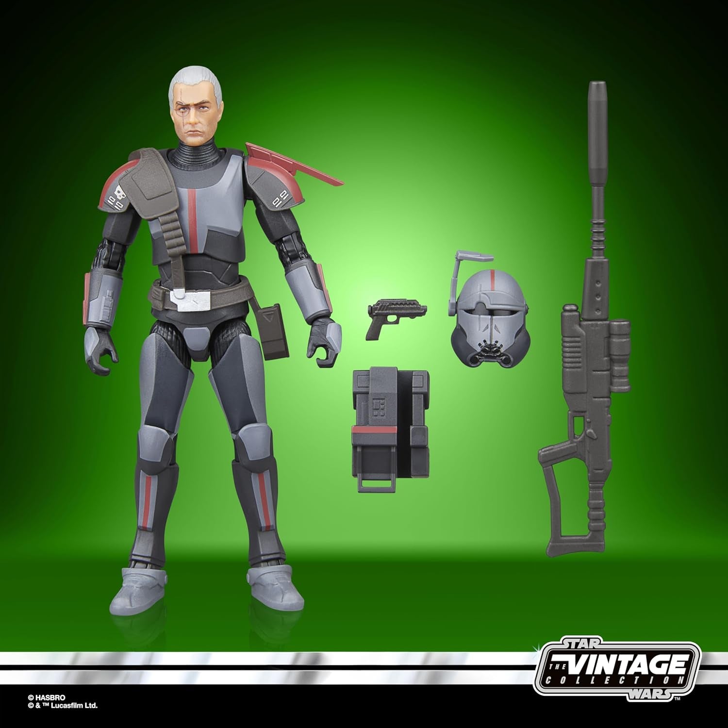 Star Wars Vintage Crosshair Collection, Star Wars : Bad Batch Action Figure à collectionner (9,5 cm) Figurines Naty Shop