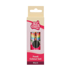 Colorant alimentaire Funcakes, gel noir : Colorant alimentaire très concentré pour pâte, crème, fondant et pâte d'amande. Dosage facile. Une seule goutte pour créer des couleurs vibrantes. Halal. 30g.