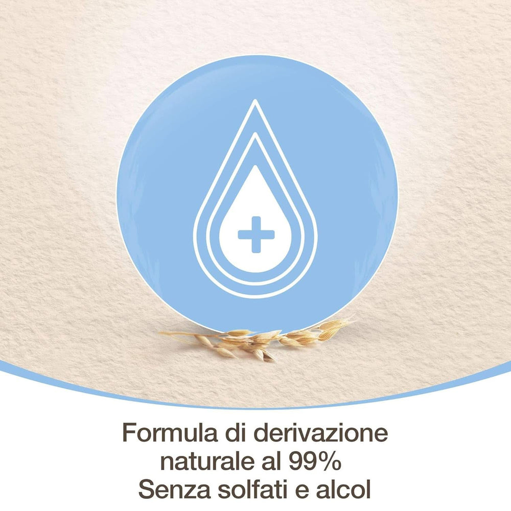 Lingettes de soin quotidien à l'extrait d'avoine et à l'aloès, 72 pièces Lingettes humides pour bébé Naty Shop