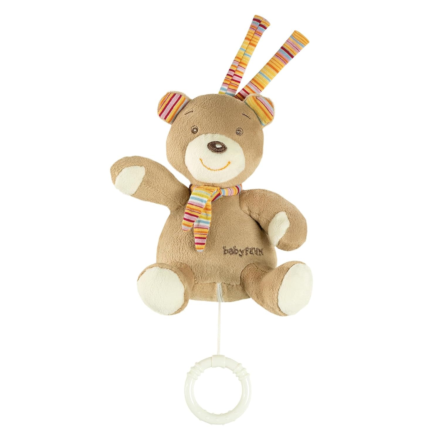 Fehn mini boîte à musique fée - peluche et aide-sommeil : boîte à musique à remontage avec la douce mélodie "Le Lac des Cygnes" apaise dans toutes les situations - pour les bébés et les jeunes enfants à partir de 0 mois Baby Toys Naty Shop Teddy