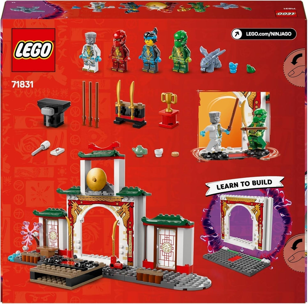 LEGO NINJAGO Spinjitzu Ninja Temple - Playset avec 4 figurines et 1 figurine de dragon - Jeu de construction - Cadeau de Noël ou d'anniversaire pour garçons et filles à partir de 4 ans 71831 Jeux de construction Besuche den LEGO-Store