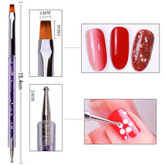 Nagel Art Fineliner Pinsel[5 Stück],Nagel Art Liner Pinsel,Professionel Detail Pinselset,Nagellack Pinsel,Pour Nail Art Design Painting Salon,Nageldesign Nagel Fußpflege