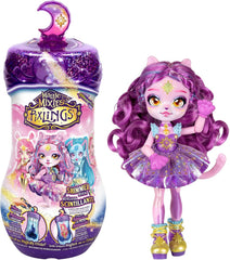 Pixlings Magische Pixlings-Puppen, 4 Verschiedene Puppen – 2 neu – Fashion Doll 15 cm – Zaubertränke – geheimes Spielzeug mit Tränken (MG101000)