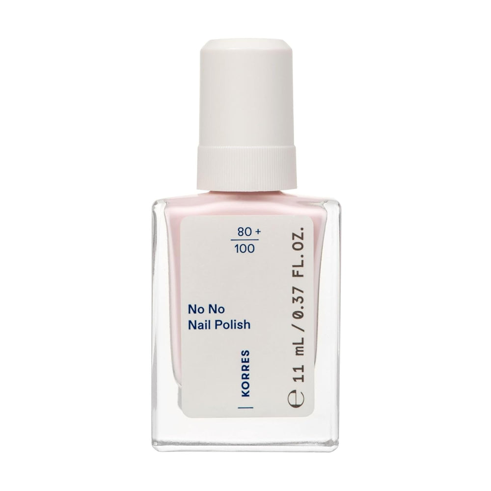 KORRES Base de vernis à ongles No No - Base 10 % végétalienne sans démoulage, pour une couleur longue tenue et résistante aux éclats, 11 ml - Ongles naturellement manucurés, sans substances nocives