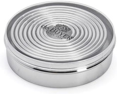 DeBuyer 3323.00N 9 Moules à Biscuits Ronds, Silicone, Gris, 13,2 x 13,2 x 4 cm