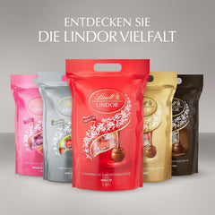 Lindt LINDOR Silver Mix, 1 kg de bonbons au chocolat Naty Shop