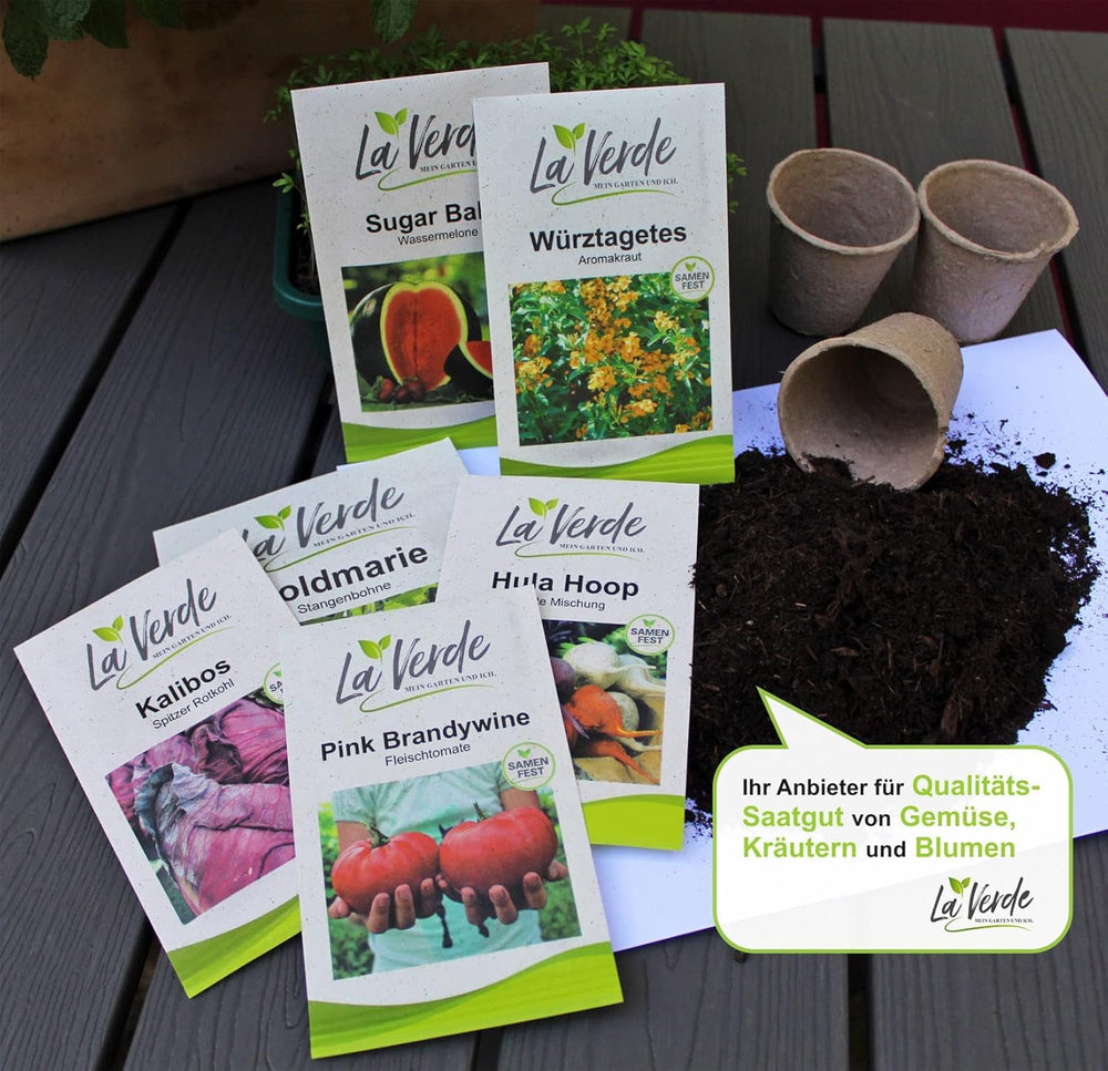 La Verde MON JARDIN ET MOI. Tagetes Bonita Mélanger les graines de fleurs pendant env. 100 plantes, soucis à longue floraison, fleurs doubles, graines sans OGM