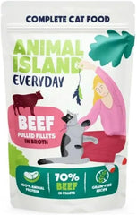 Nassfutter Katze Erwachsene Geschreddertes Croute in Brühe Hoher Fleischanteil Getreidefrei Alleinfuttermittel, 12 x 85g