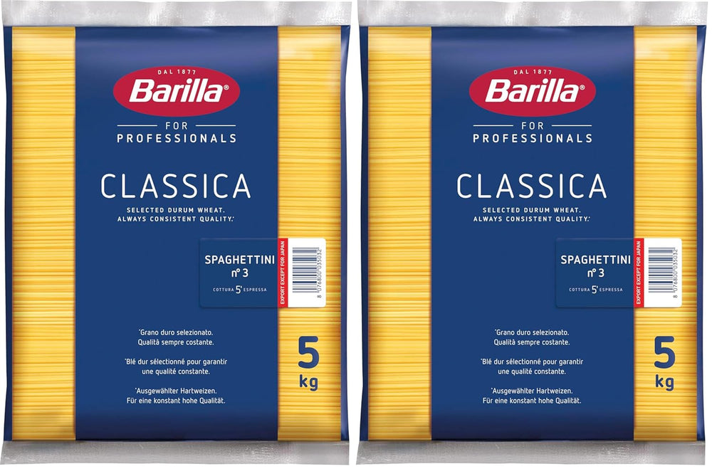 Barilla Pasta Klassische Spaghetti n.5 aus Hartweizen de haute qualité immergé al dente, (1 x 500 g), geschmacklos