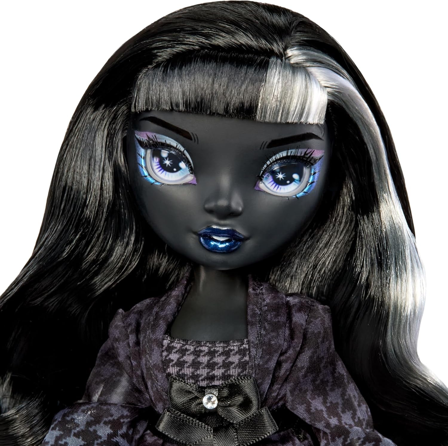 Rainbow High Shadow High Girl's Night - Shanelle Onyx - Poupée mannequin de 28 cm dans les tons de gris, cheveux noirs et tenue avec accessoires et peigne - Pour collectionneurs et enfants à partir de 6 ans