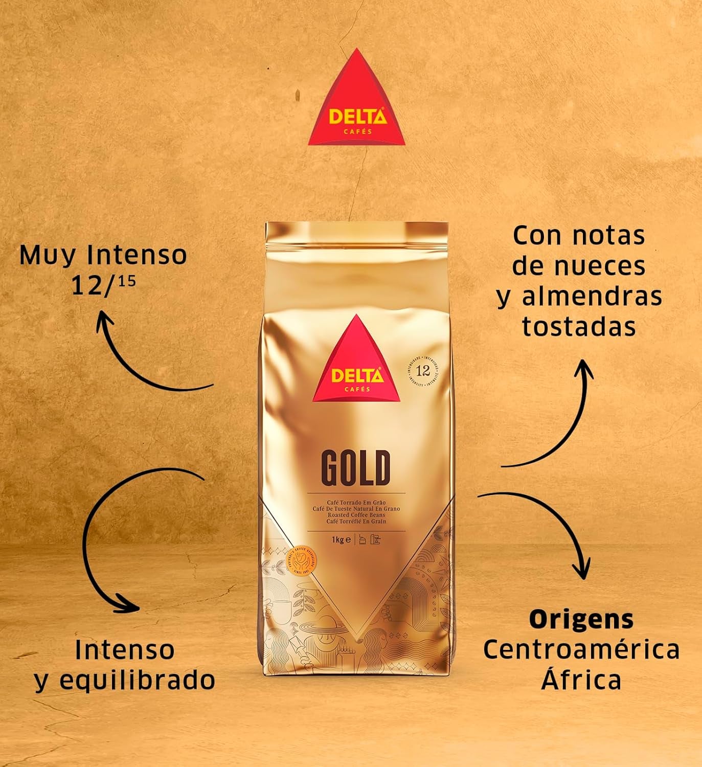 Café en grains Delta GOLD (1kg)
