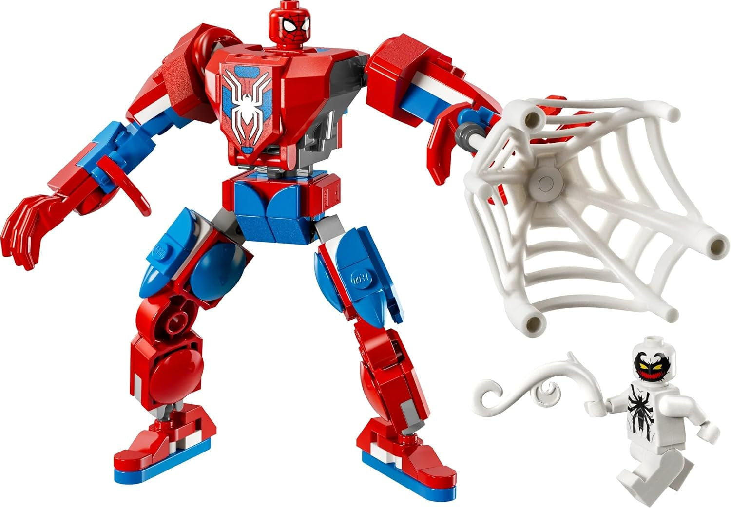 LEGO Marvel Spider-Man Mech contre. Anti-Venom - Jouet de super-héros avec 2 figurines - Figurine avec bras, jambes et doigts mobiles - Cadeau pour garçons et filles à partir de 6 ans 76308 Besuche den LEGO-Store Building Sets