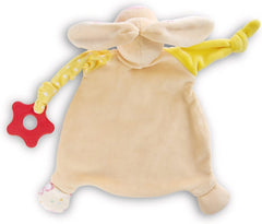 Peluche lapin NICI avec anneau de dentition et tétine 25x25cm