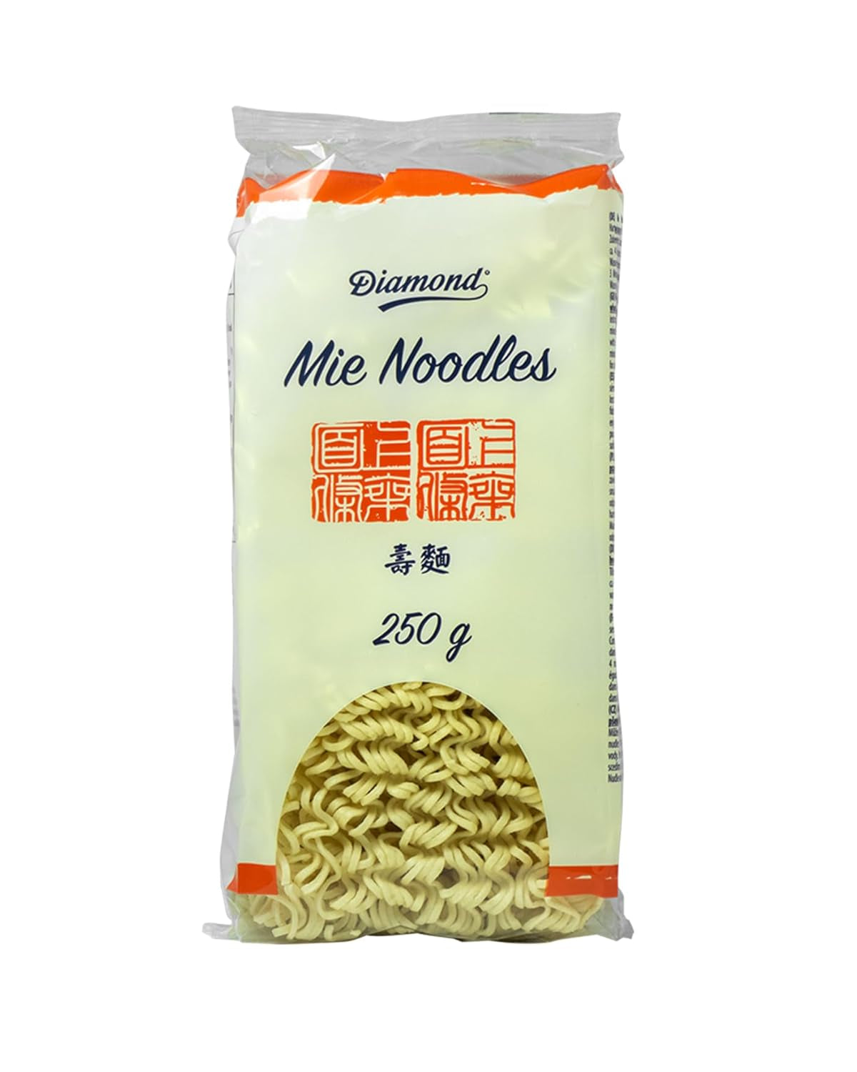 DIAMOND Mie Noodles, nouilles de blé sans œuf, rapides et faciles à préparer, végétariennes - 8 x 250 g