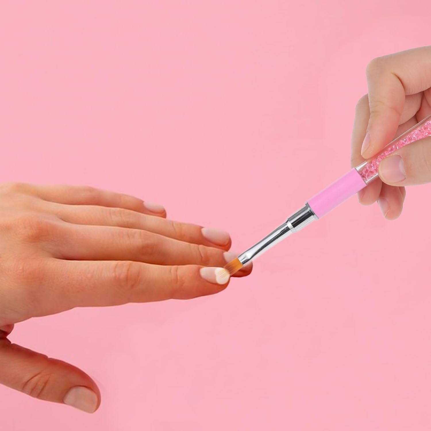 Nail Art Rendering-Werkzeuge Schwamm Undtupfpinsel, Sponge Brush Applicator, Double Kopf Ombre Sponge Stick Mit 4 Ersatzköpfe, Nail Art Schwamm Und Tupfpinsel, Ombre Nagelpinsel Für Gelnägel