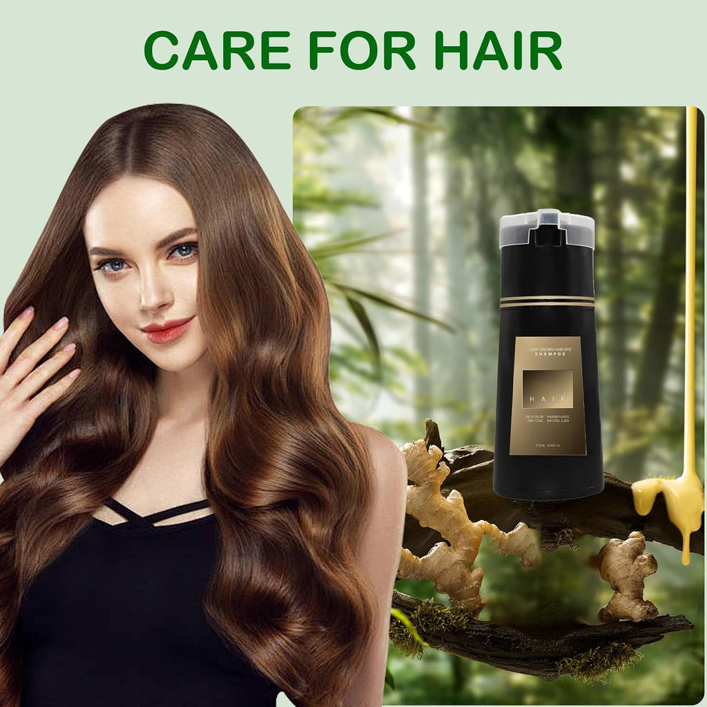 Șampon pentru vopsirea părului negru, culoare semipermanentă pentru părul gri Vopsea pentru par Naty Shop