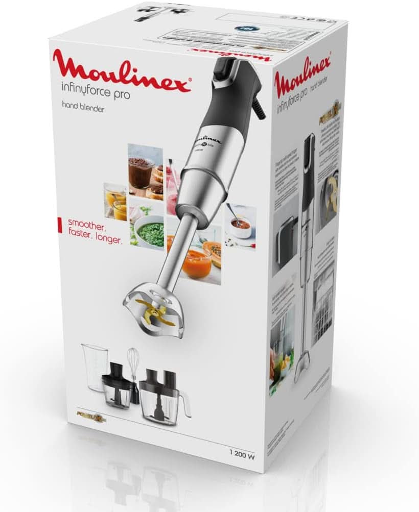 Infinyforce Pro Standmixer 1200W, Hochleistungsklingen, Schnelle Ergebnisse, Ergonomische Geschwindigkeitregelung, Geschwindigkeitregelung, Abnehmbare Spülmaschinenfeste Teile DD95JD10 Cuisine Naty Shop