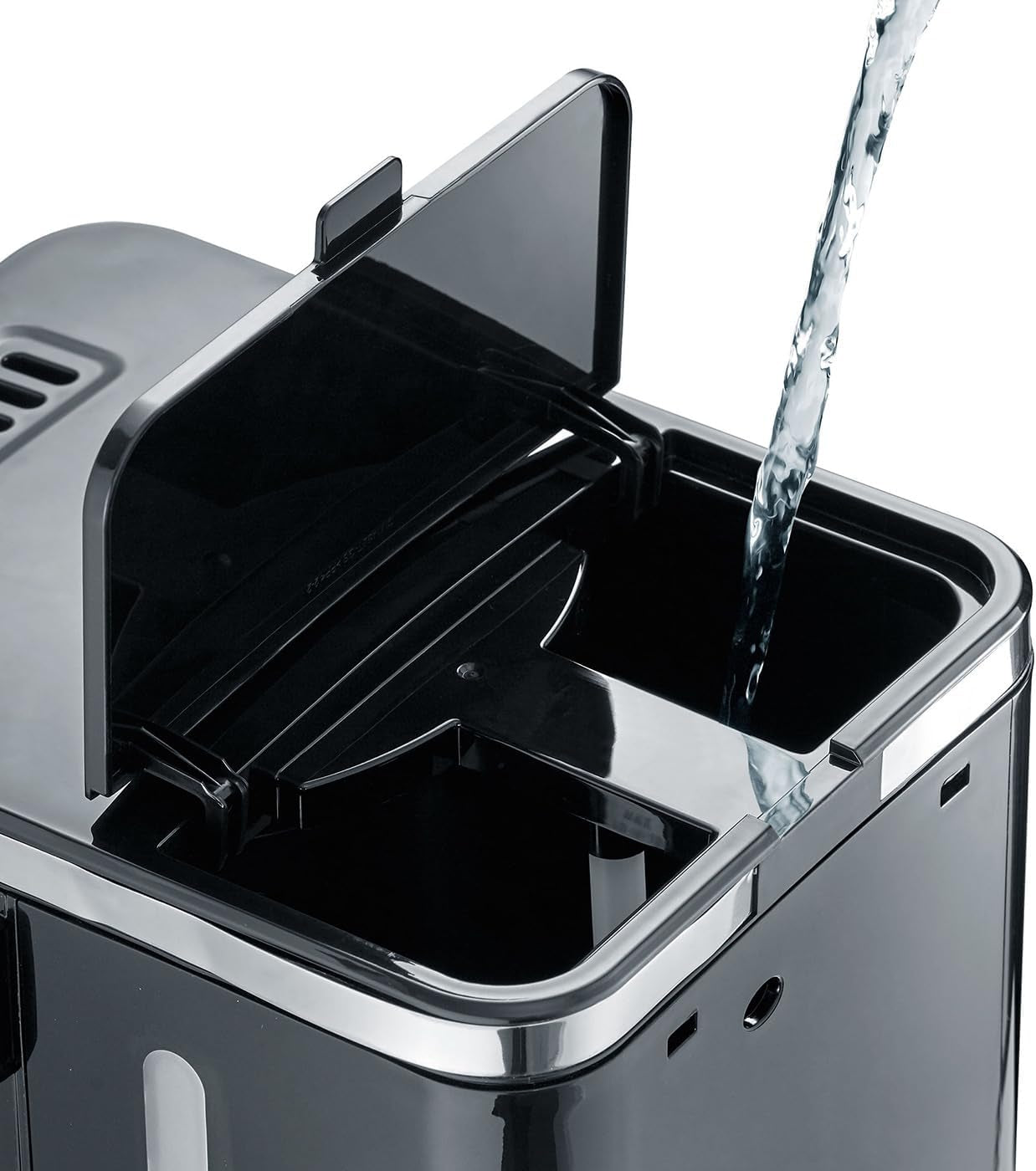 GREF. Machine à expresso à filtre FK402 noire, 1,25 L, fonction maintien au chaud, minuterie, fonction pré-infusion, tête d'infusion pour un développement optimal des saveurs, facile à utiliser