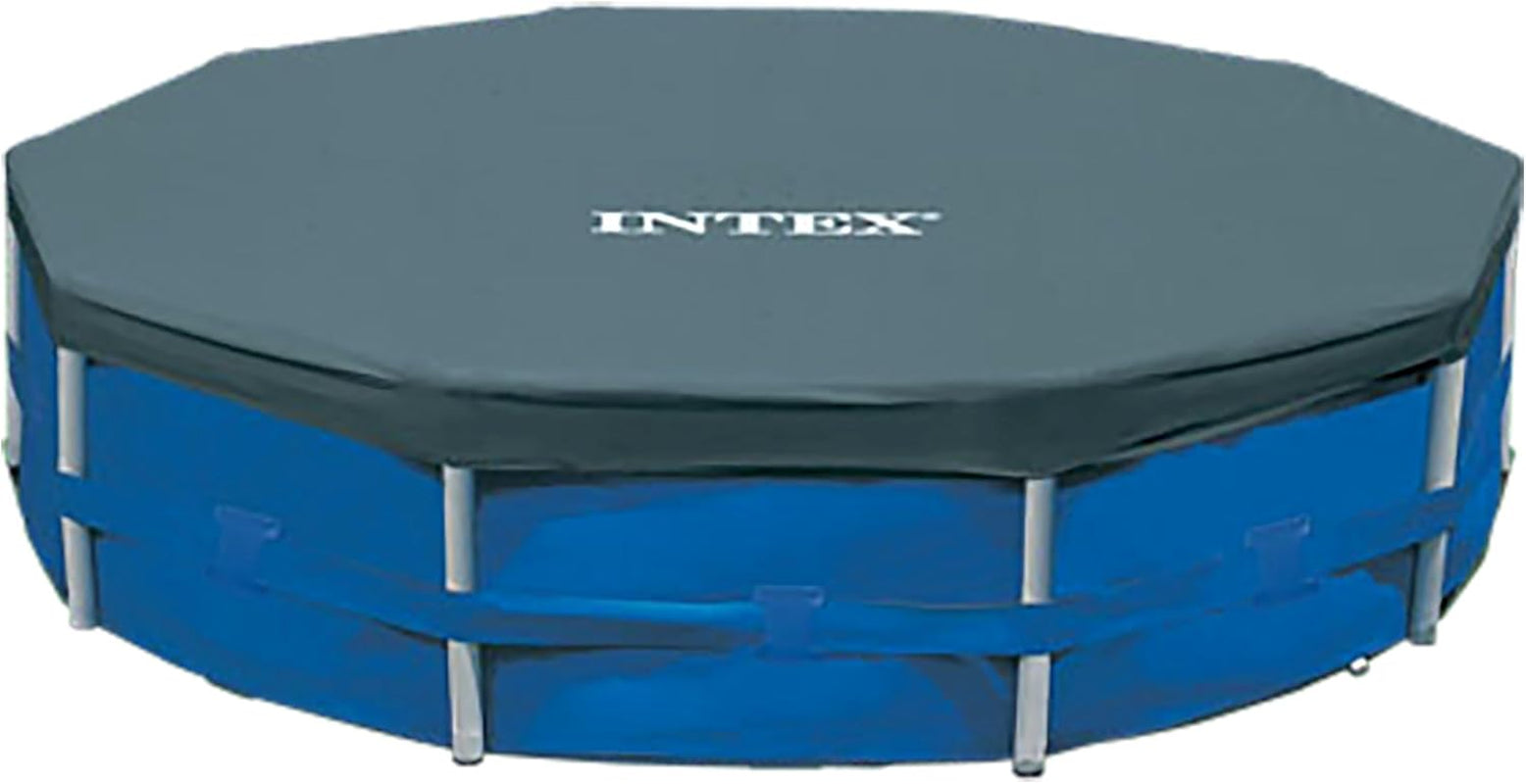 Couverture de piscine ronde Intex - Couverture de piscine - Pour piscines à cadres métalliques et prismatiques 58108 Bleu 3 m